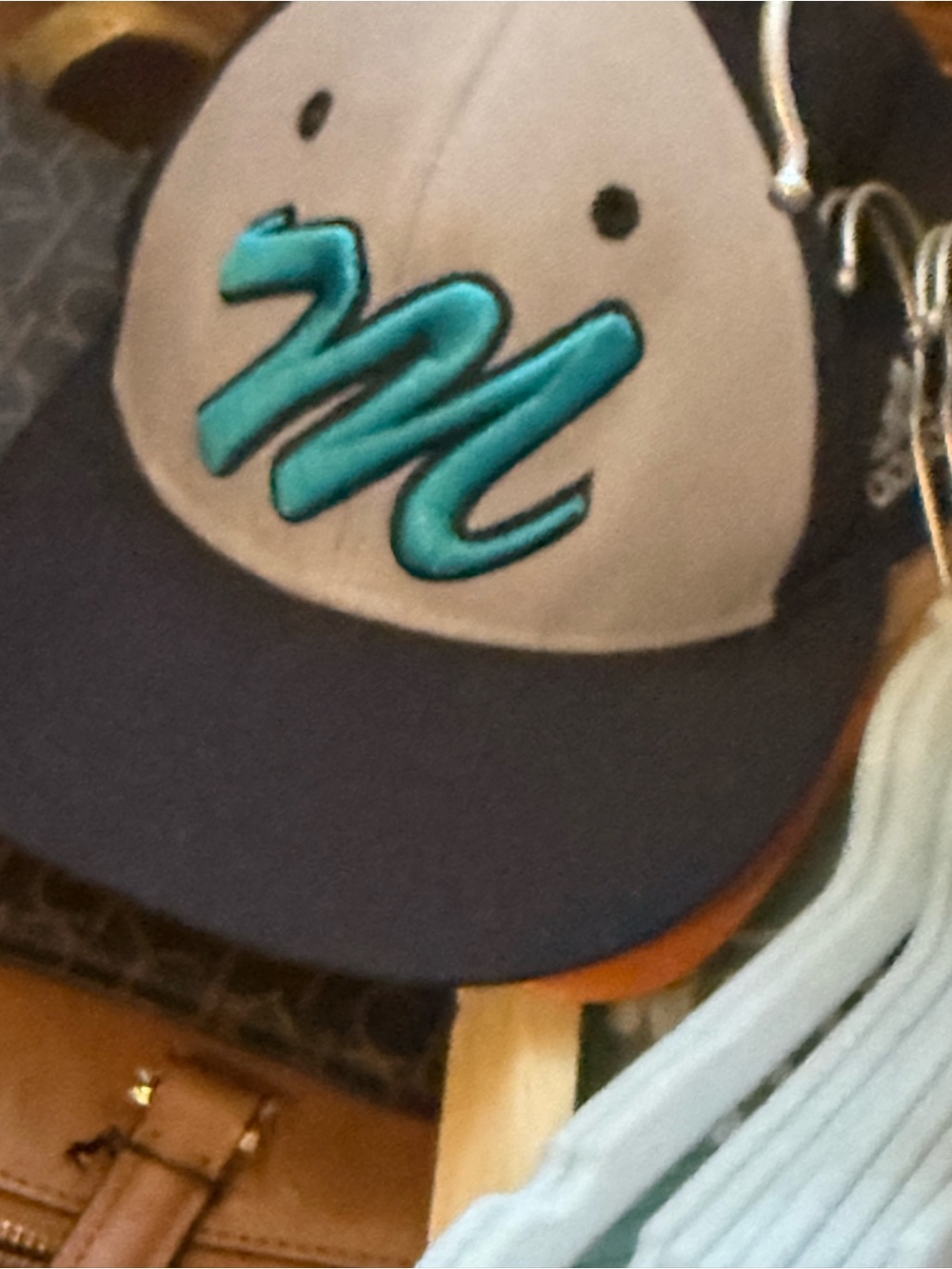 adidas Two-Tone Cap with Teal Embroidered Logo Florida Marlins